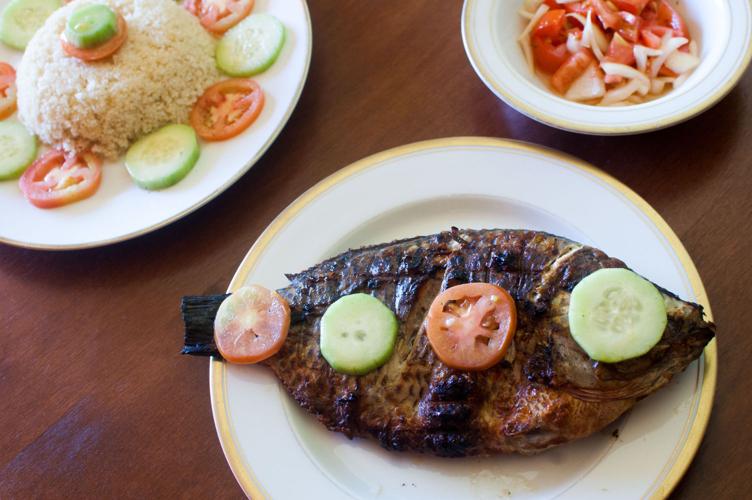 Whole tilapia fish at Alafia