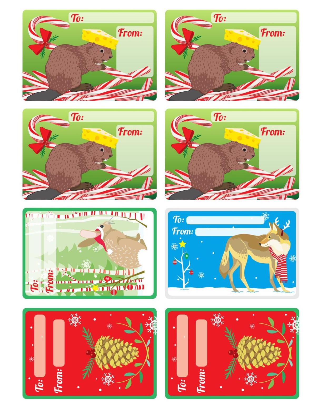 Wisconsin gift tags
