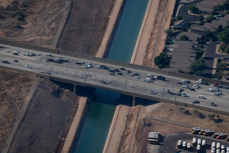 The Central Arizona Project canal