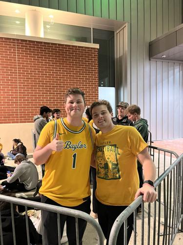 Baylor students wait for Arizona game
