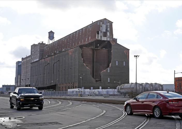 Great Northern grain elevator damage