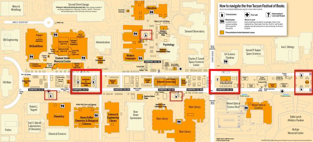 Festival of Books 2016 food map
