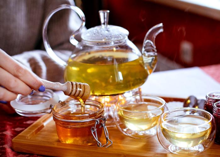 Honey with tea