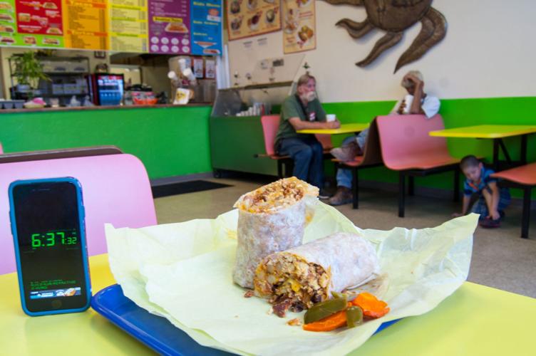 Poncho's breakfast burrito