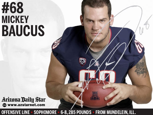 University of Arizona Wildcats lineman Mickey Baucus