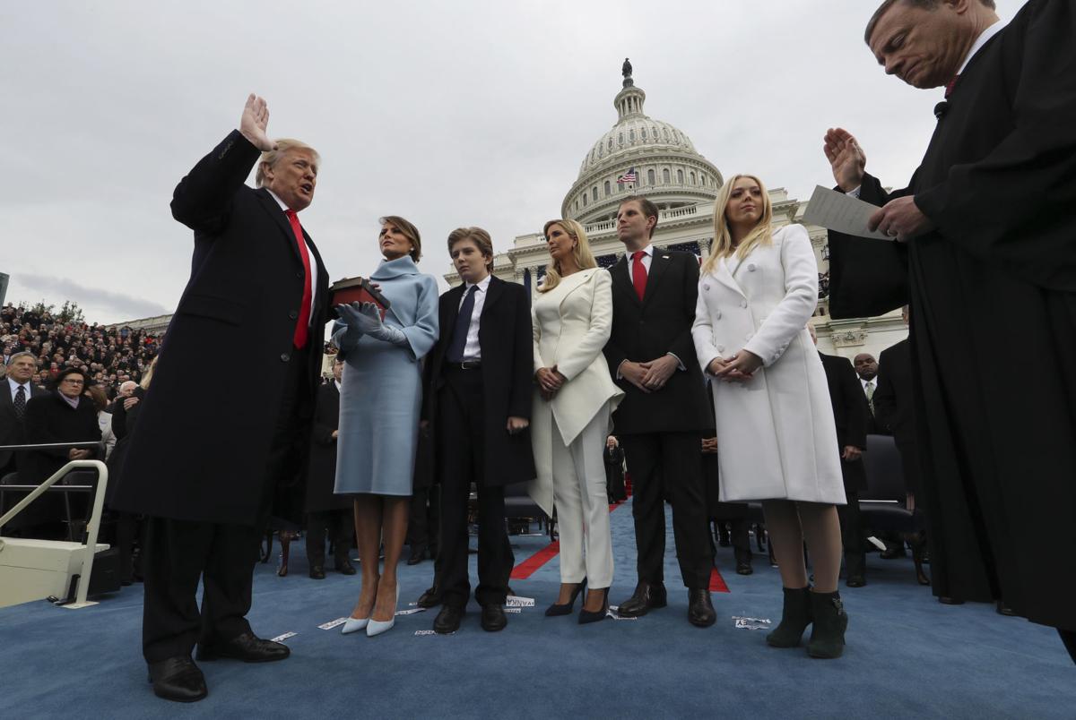 2017: Barron, Ivanka, Eric and Tiffany Trump
