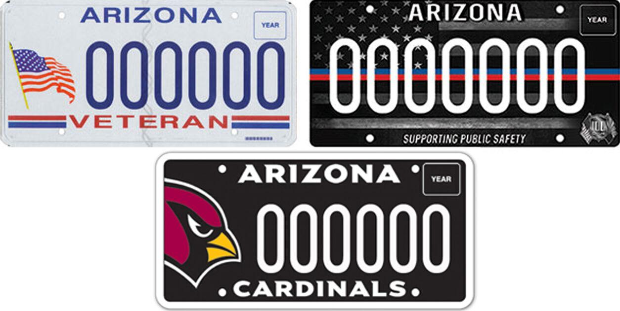 3 Arizona specialty license plates each generate more than 1M in revenue