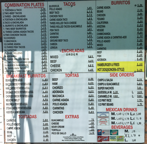 Maico menu