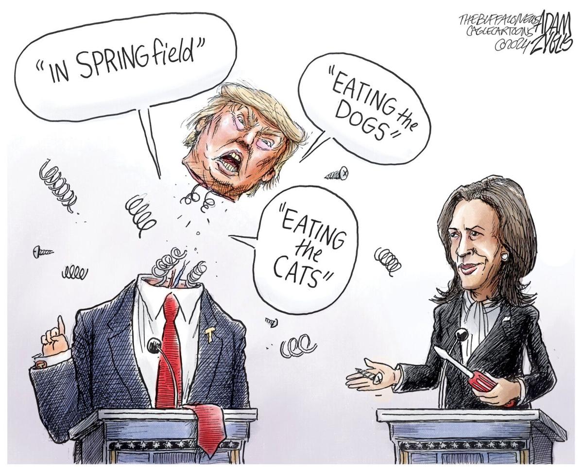 14 political cartoons debate the presidential debate between Kamala