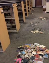 Amphi schools vandalized; library set afire, computers destroyed
