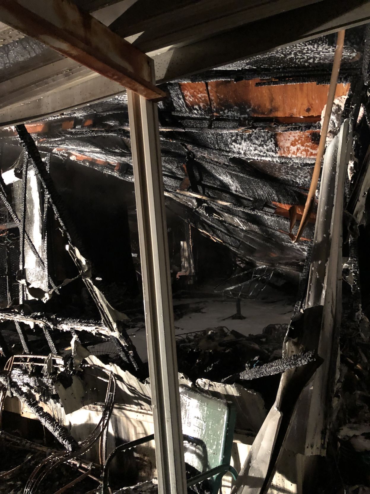 Wednesday morning mobile home fire