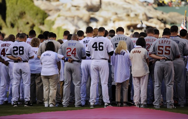 Thank heaven: NL ends skid at Angel Stadium   
