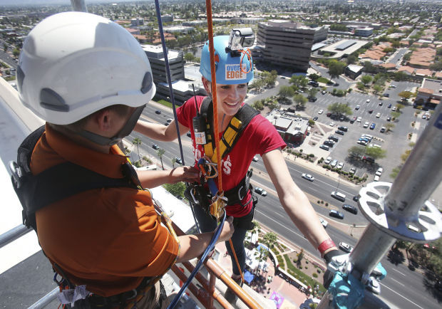 "Over the Edge" Girl Scouts fundraiser