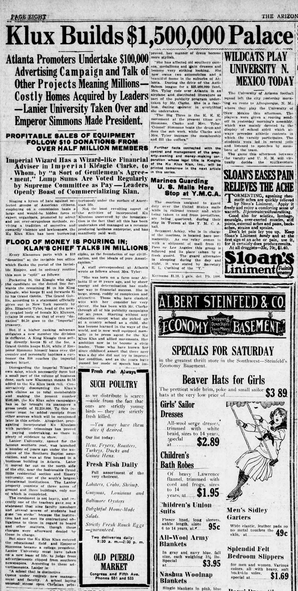 Klux builds $1,500,000 palace