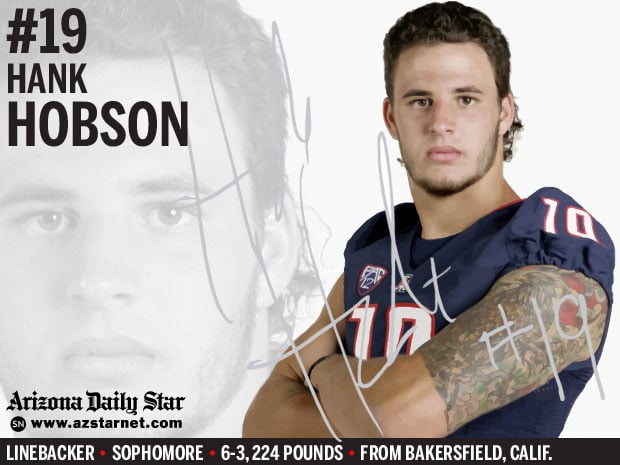 University of Arizona Wildcats linebacker Hank Hobson