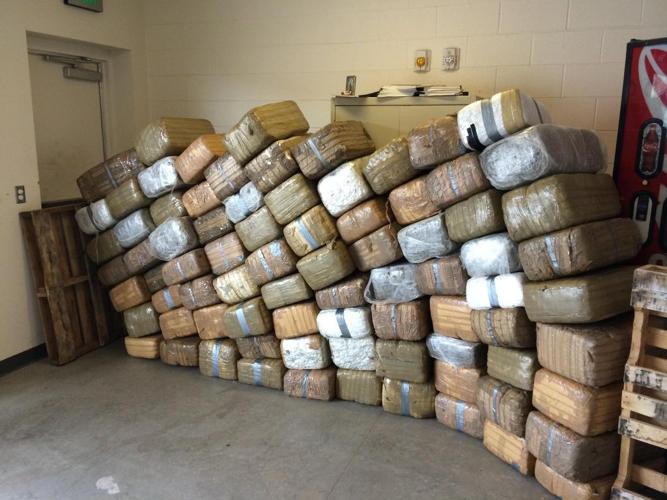 Marijuana bundles near Why
