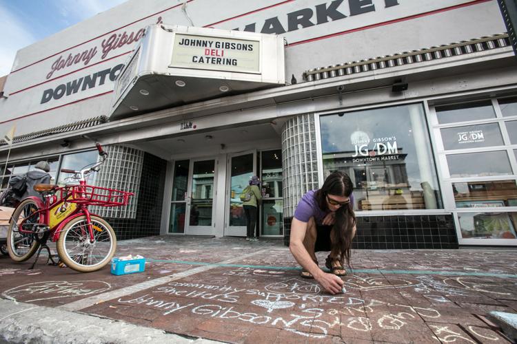 Valentines sidewalk messages
