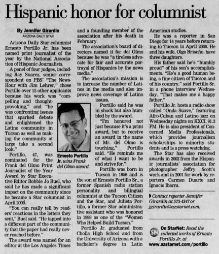 Ernesto Portillo Jr. / Arizona Daily Star