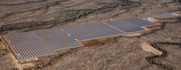 Solon Corp. flips on the switch at big solar plant near Kingman    