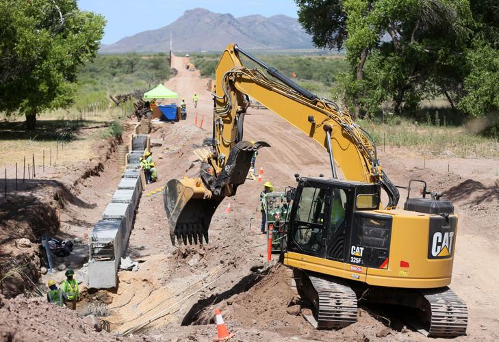 Border Wall, San Pedro River