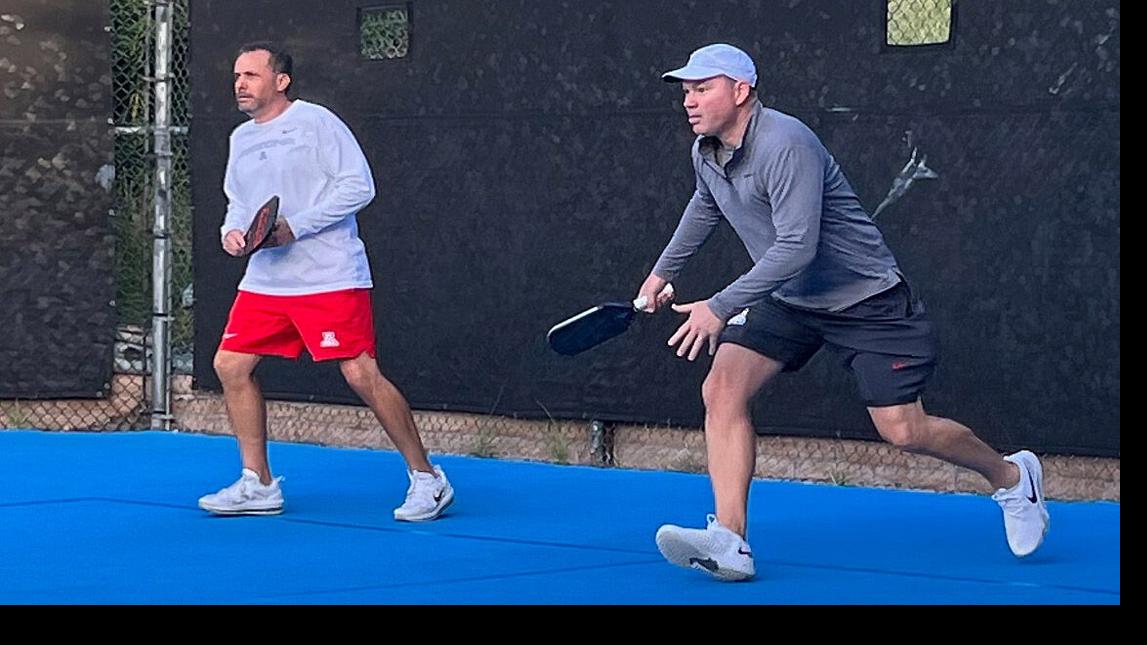 Arizona #39 s Tommy Lloyd Sean #39 Pickle #39 Miller dominate pickleball courts