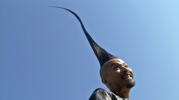 Guinness says this is the world’s tallest mohawk 