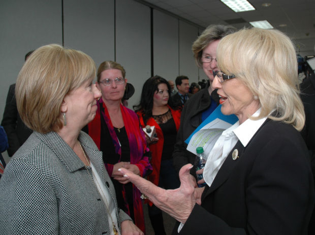 Tucson Medical Center CEO Judy Rich and Arizona Gov. Jan Brewer