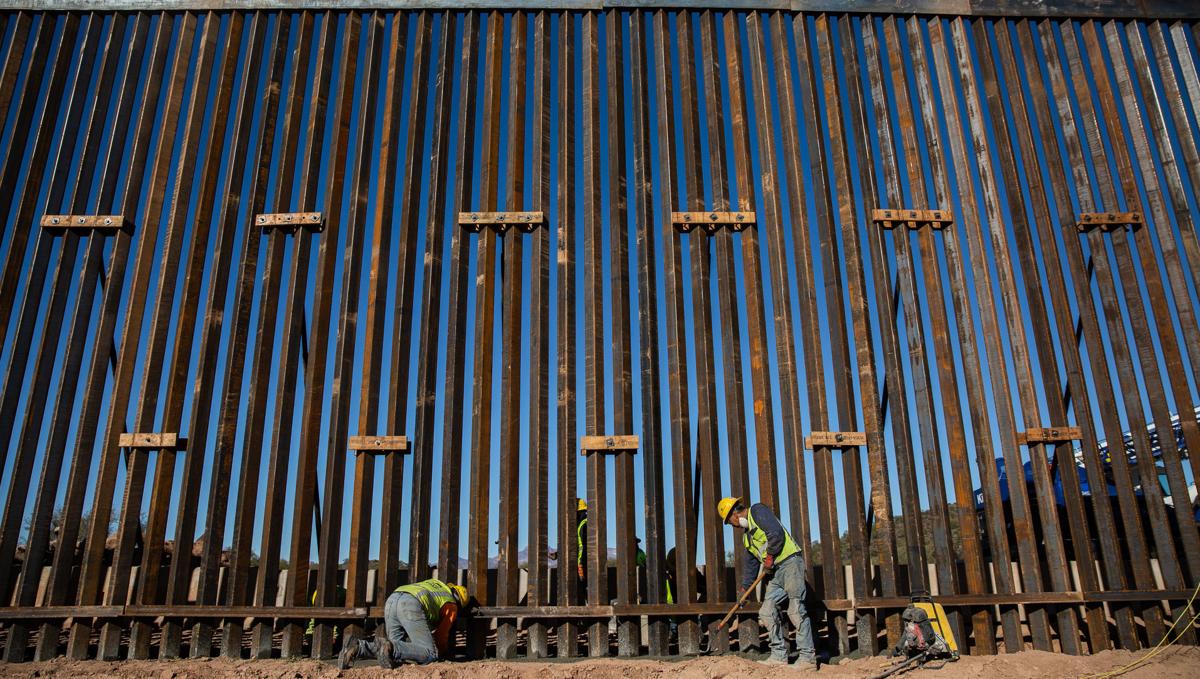 Border wall near Lukeville, Ariz.