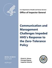 HHS inspector general report on problems with family separation management