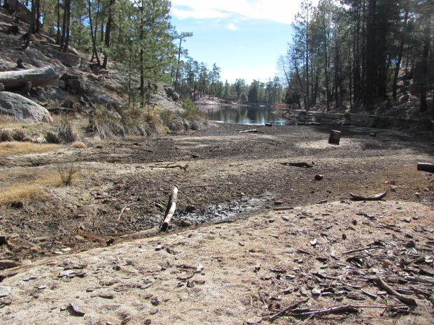 Low water at lake
