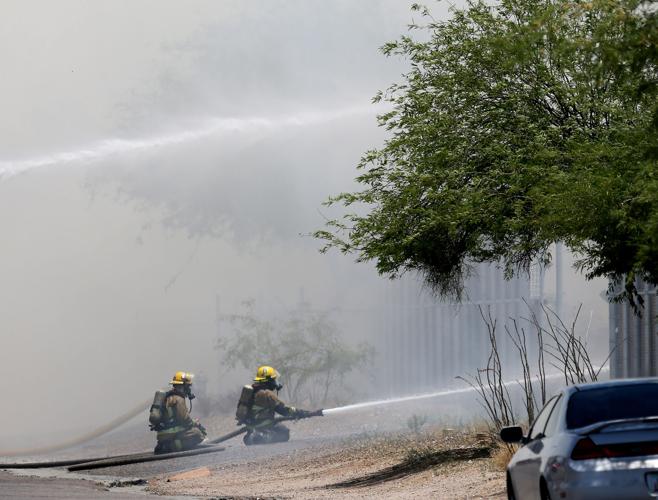 Fire at recycling plant