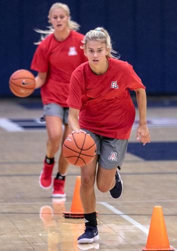 UA women's basketball practice