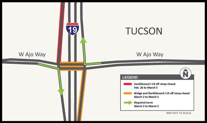 Construction at I-19 and Ajo Way