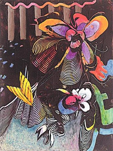 Artist makes the desert burst with color, energy  