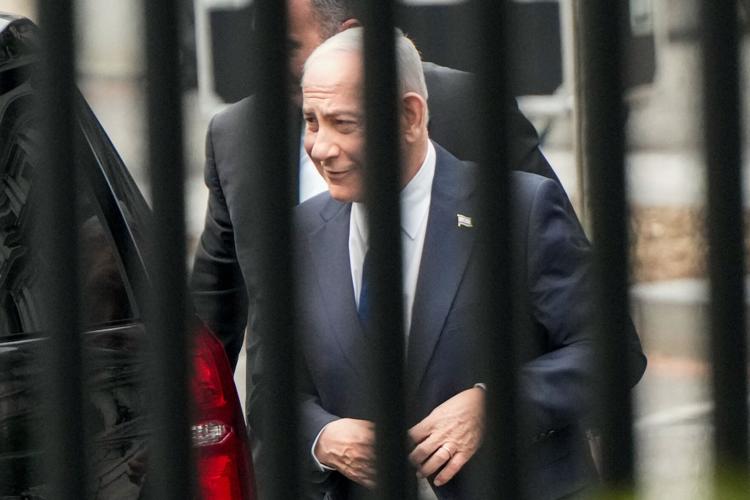 Israeli Prime Minister Benjamin Netanyahu arrives at the White House