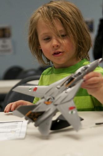 Build model planes, then see real thing   