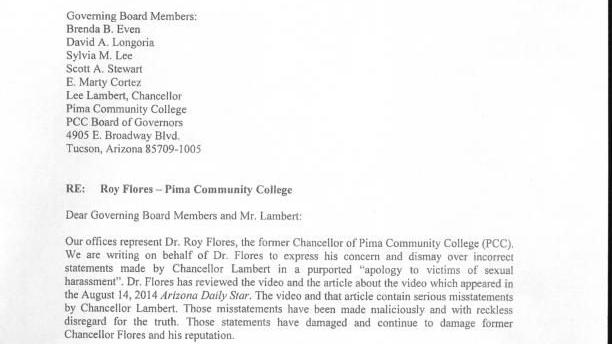 Flores' letter to PCC