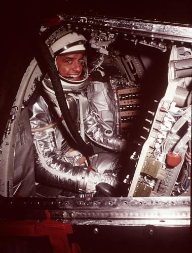 ALAN SHEPARD IN SPACE CRAFT