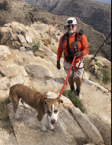 Hiking down Sabino Canyon trail