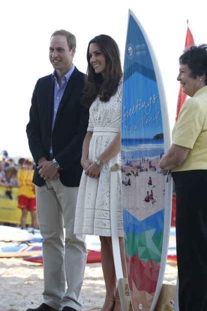Kate makes a splash in Australia