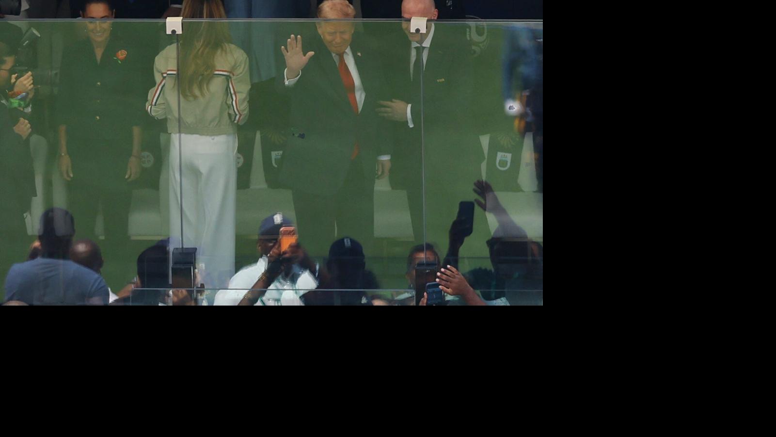 Donald Trump, Gianni Infantino together before World Cup Final