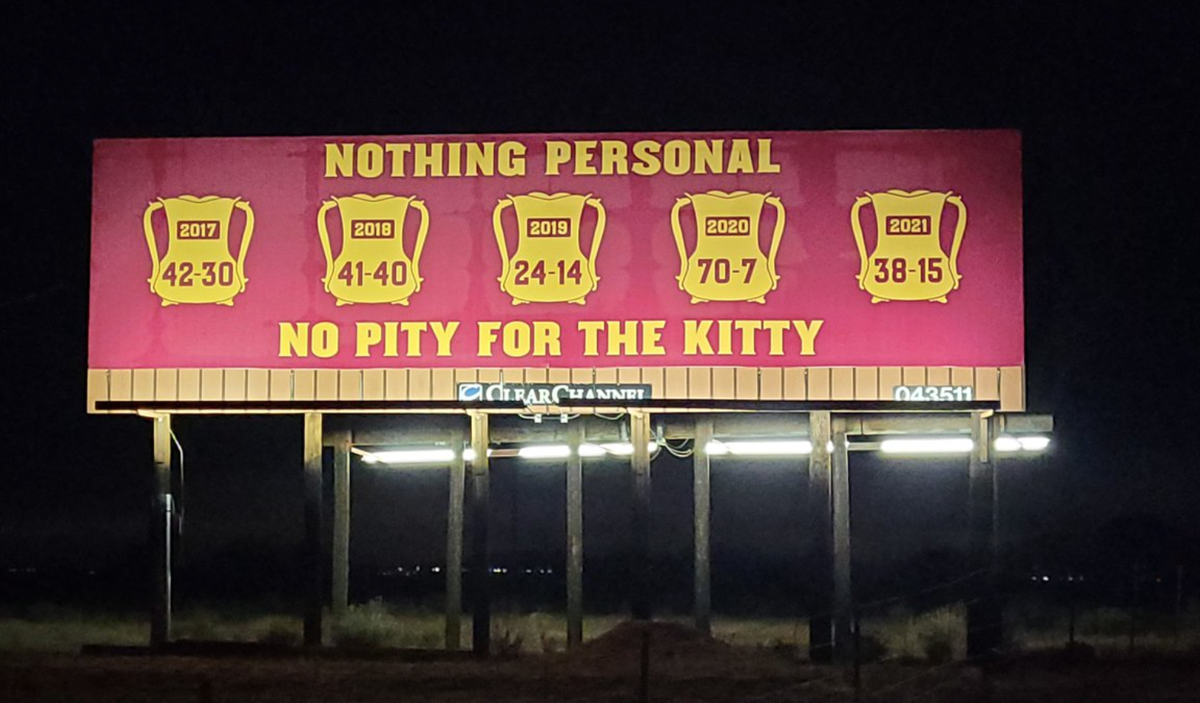ASU 2022 updated I-10 billboard