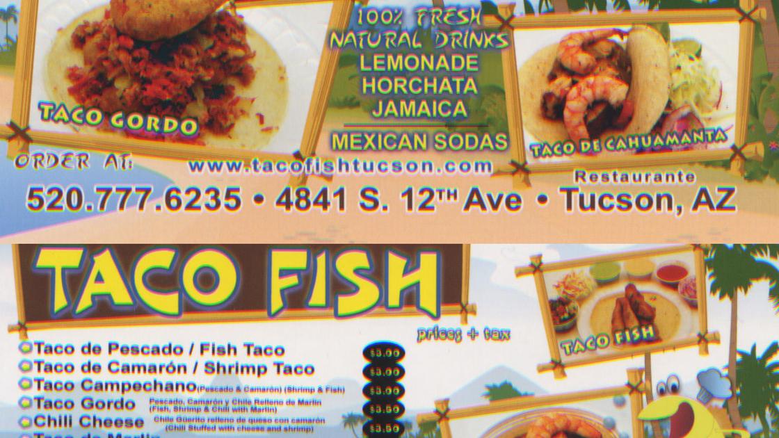 Taco Fish menu