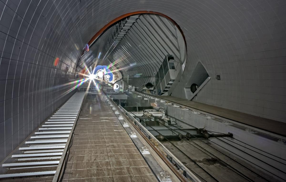 Sun setting on solar telescope at Kitt Peak, southwest of Tucson