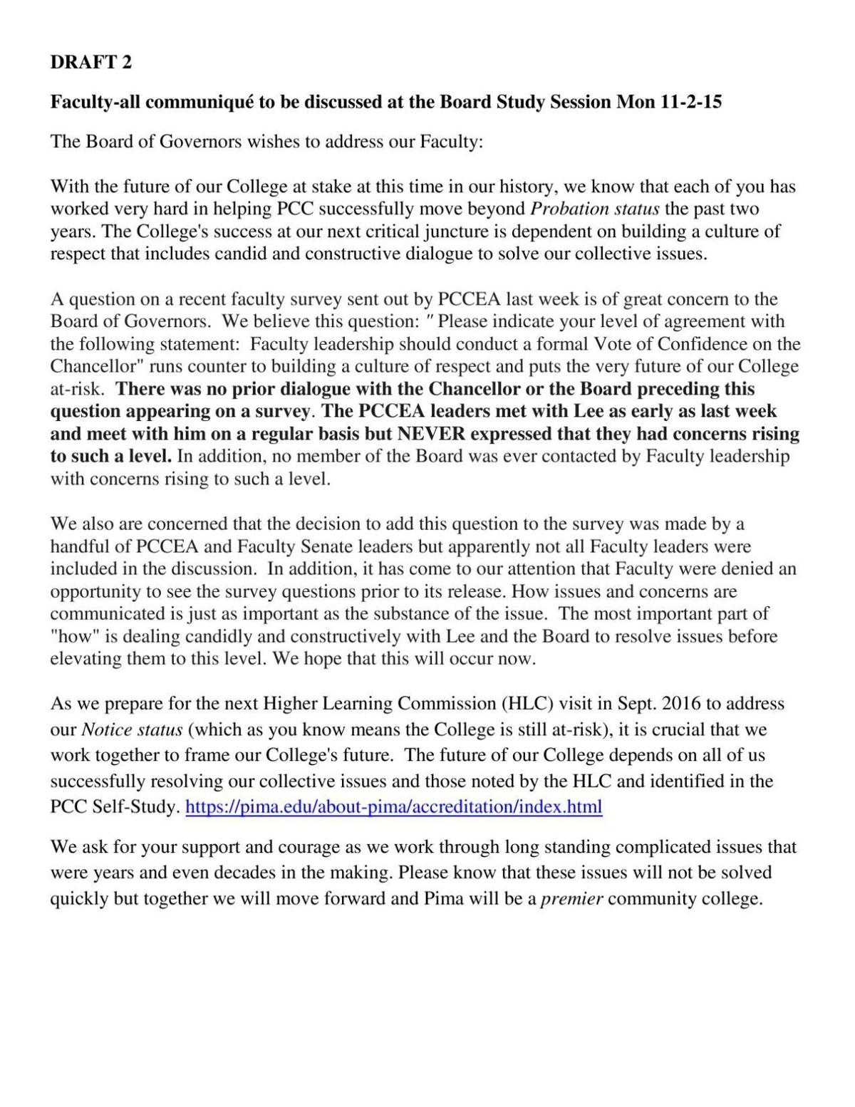 Board protest falls flat