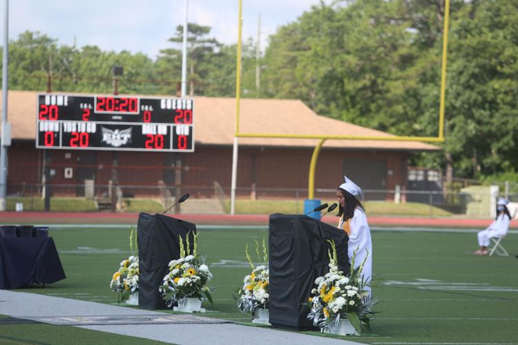 Egg Harbor Township High School hosts its 2020 graduation ceremony July 8 at the football field.