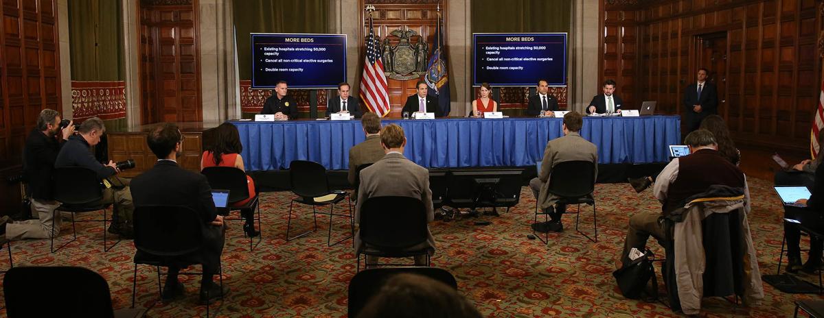 New York State Governor Andrew Cuomo Holds Daily News Conference Amid Coronavirus Outbreak