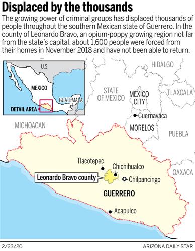 Map: Displaced by the thousands