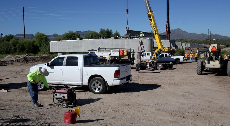 Sunset bridge construction