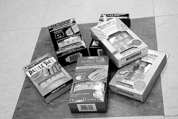 Fake fingernails, step aside for artificial toenails  